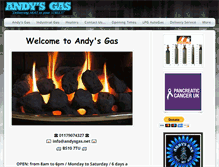 Tablet Screenshot of andysgas.net